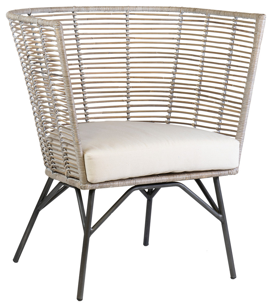 East at Main Bora Occasional Chair   Tropical   Armchairs And Accent Chairs   by East at Main  Houzz