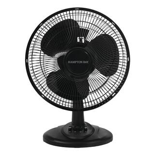 Hampton Bay 12 in. 3 Speed Oscillating Desk Fan TX-1204D