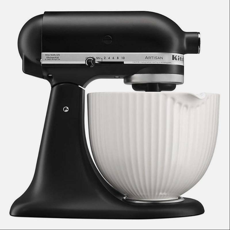 5-Quart Classic Columns Ceramic Bowl - Fits 4.5-Quart and 5-Quart KitchenAid Tilt-Head Stand Mixers | KitchenAid