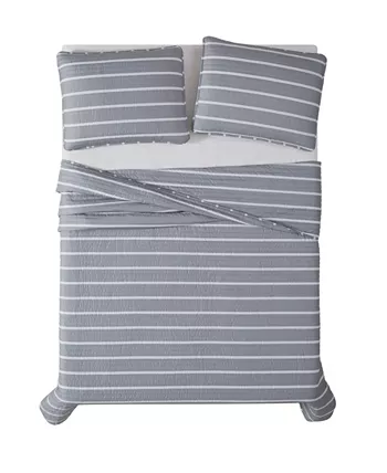 Truly Soft Maddow Stripe Full Queen Quilt Set