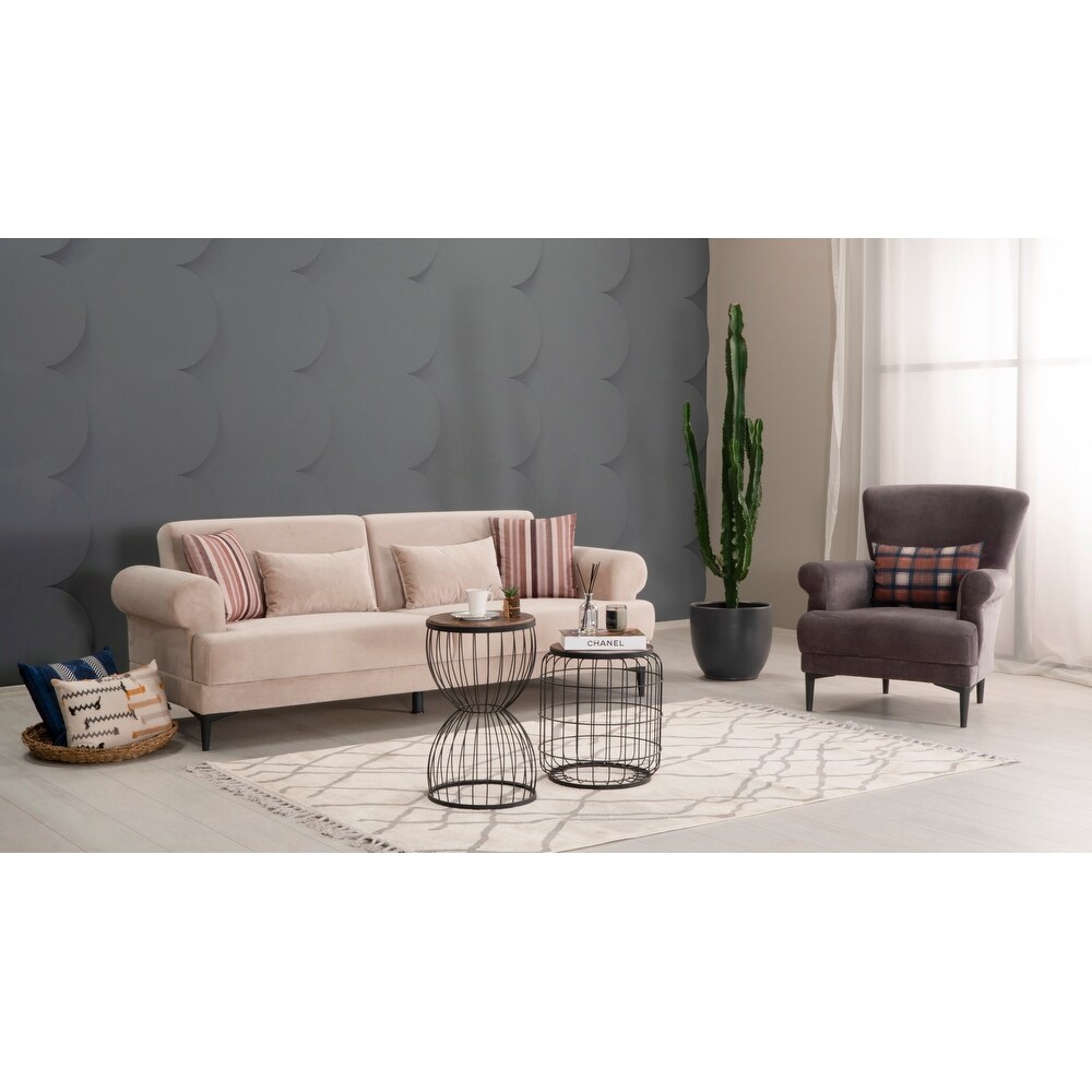 Breman 2 Pieces Living Room Set 1 Sofa 1 Chair