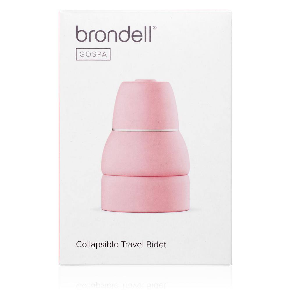 Brondell GoSpa Collapsible Portable Travel Bidet with Retractable Nozzle in Pink GS-60PNK