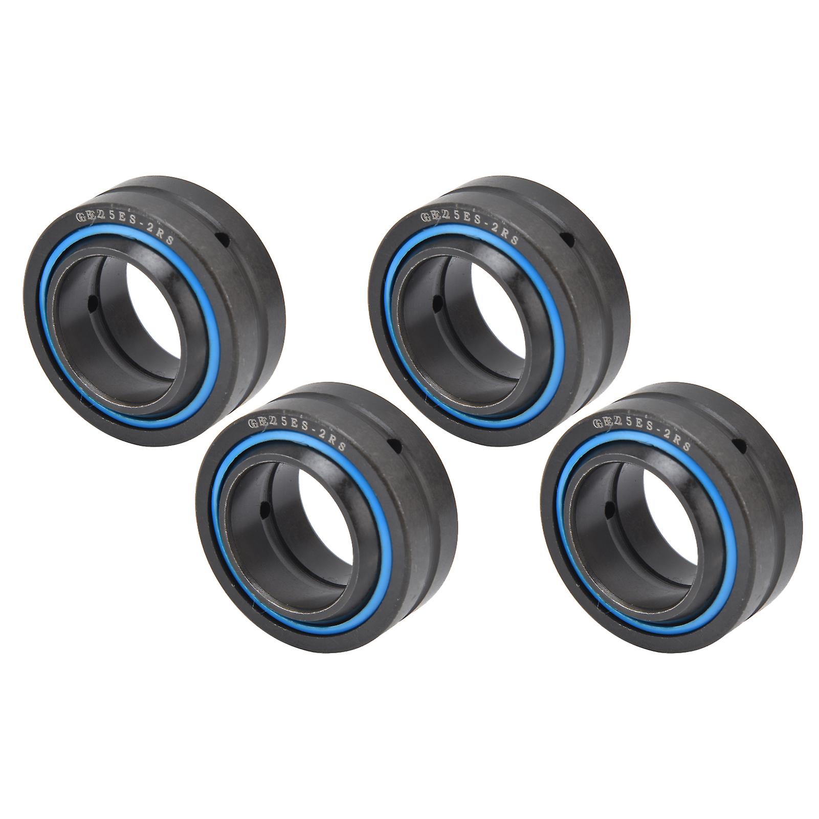 4pcs Spherical Bearing Plain Radial Deep Grooved Ball Accessory Set Kit For Equipmentge25es-2rs