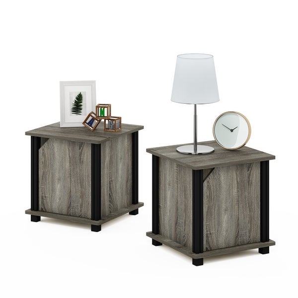 Furinno Brahms End Table with Storage