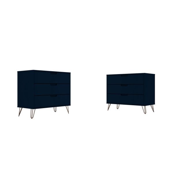 Rockefeller Dresser - Set of 2 in Tatiana Midnight Blue