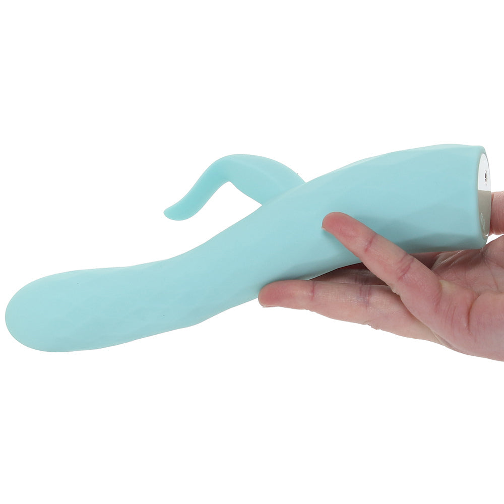 Goddess Heat Up Rotating Rabbit Vibe in Aqua