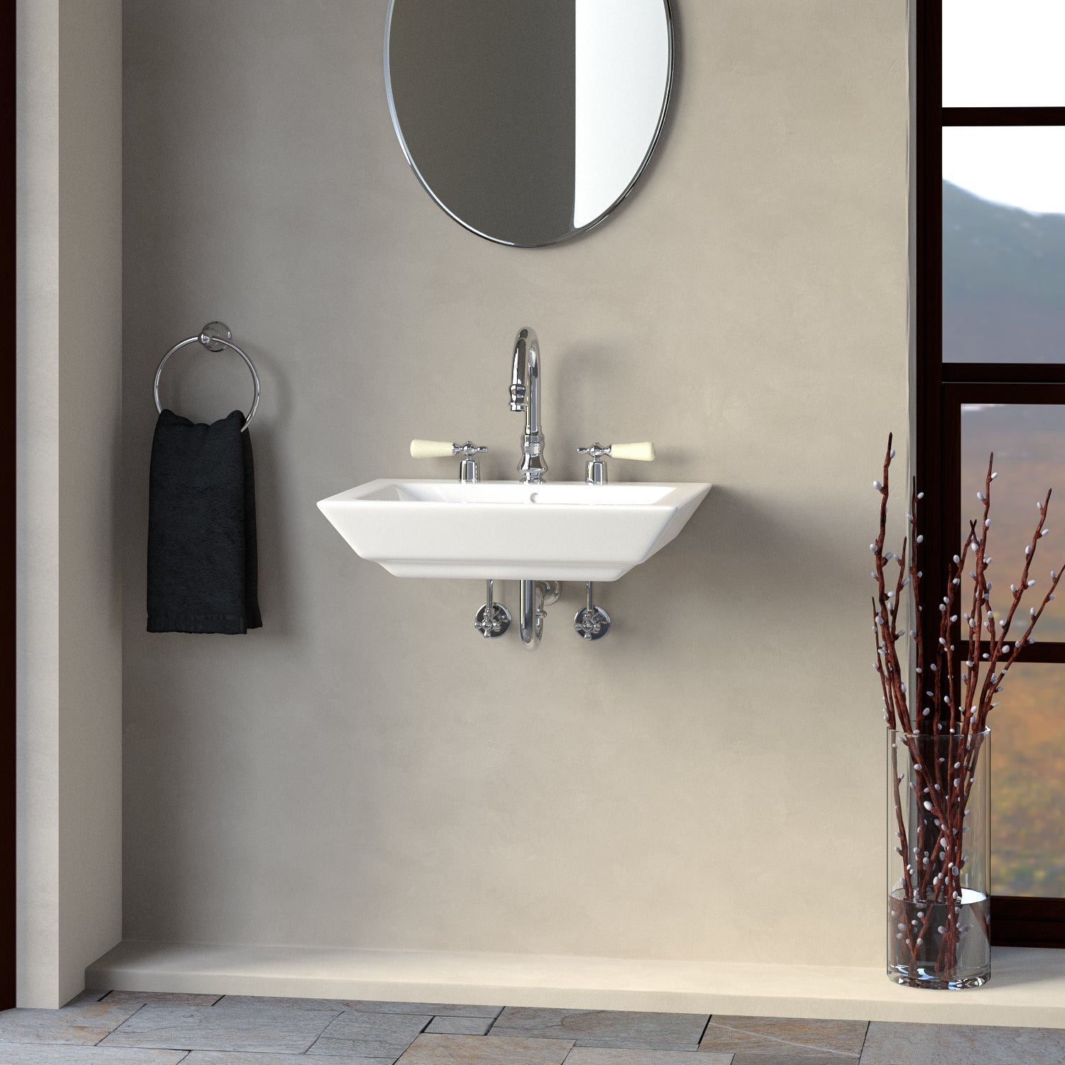 Opulence Wall-Hung Basin – “His”