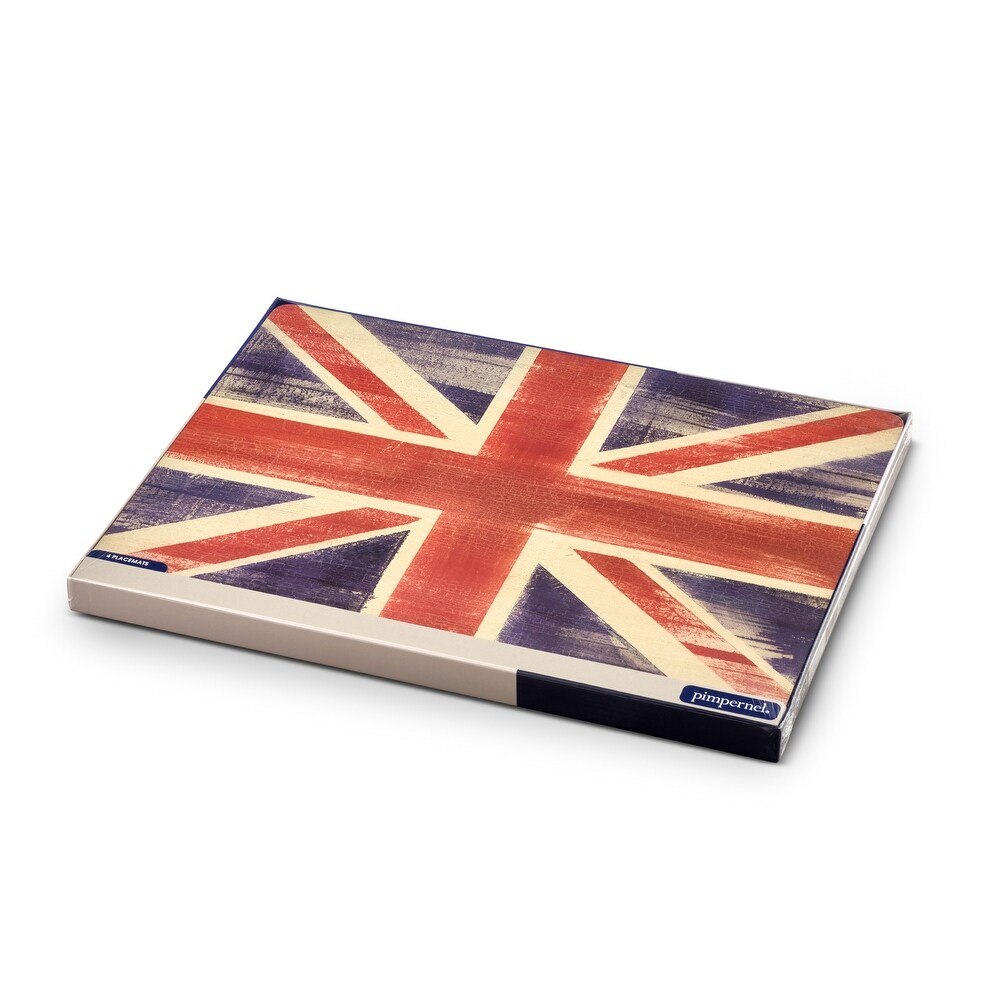 Pimpernel Flag Placemats Set of 4   15.7” x 11.7” each