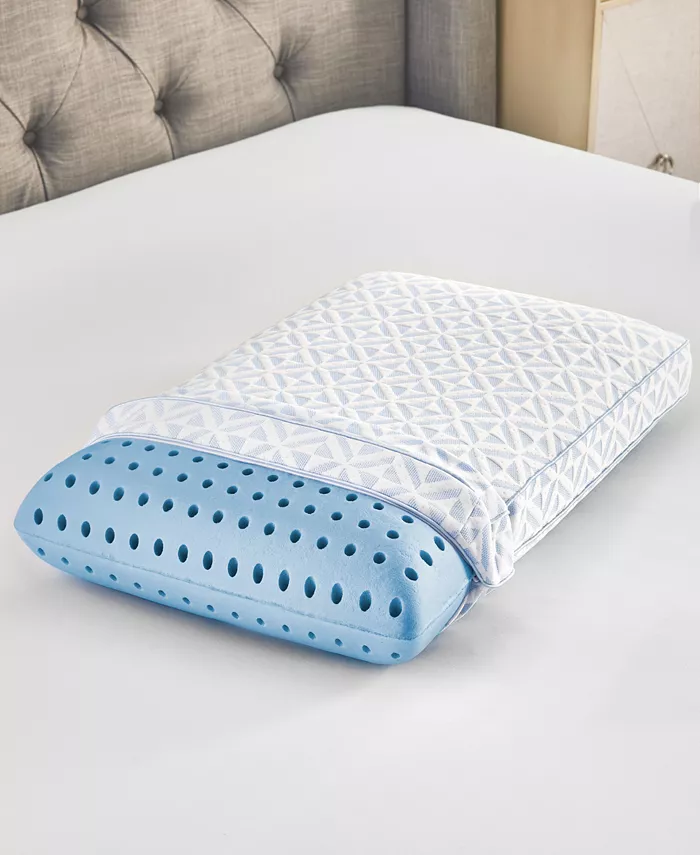 ProSleep Cool Comfort Memory Foam Gusseted Bed Pillow， Oversized