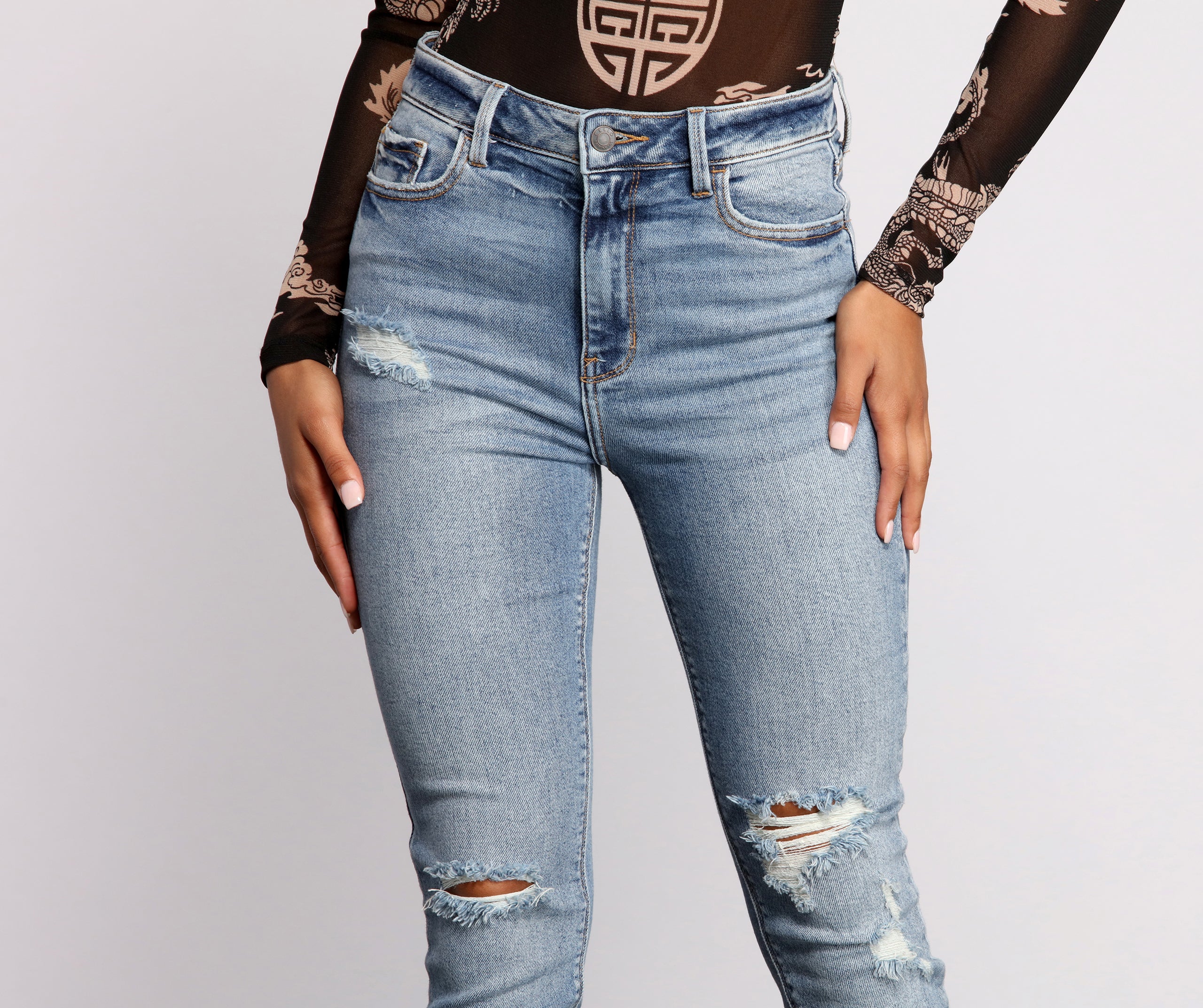 The Next Level High Rise Skinny Jeans