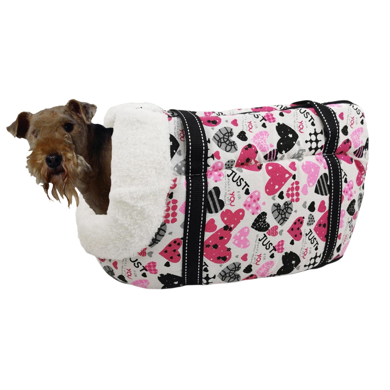 Cats Dog Carriers Easier to Clean Shoulder Strap Dog Backpack Tote Carrier for Travel Miniature Schnauzer Teddy - Velvet 3, 55x26x27cm