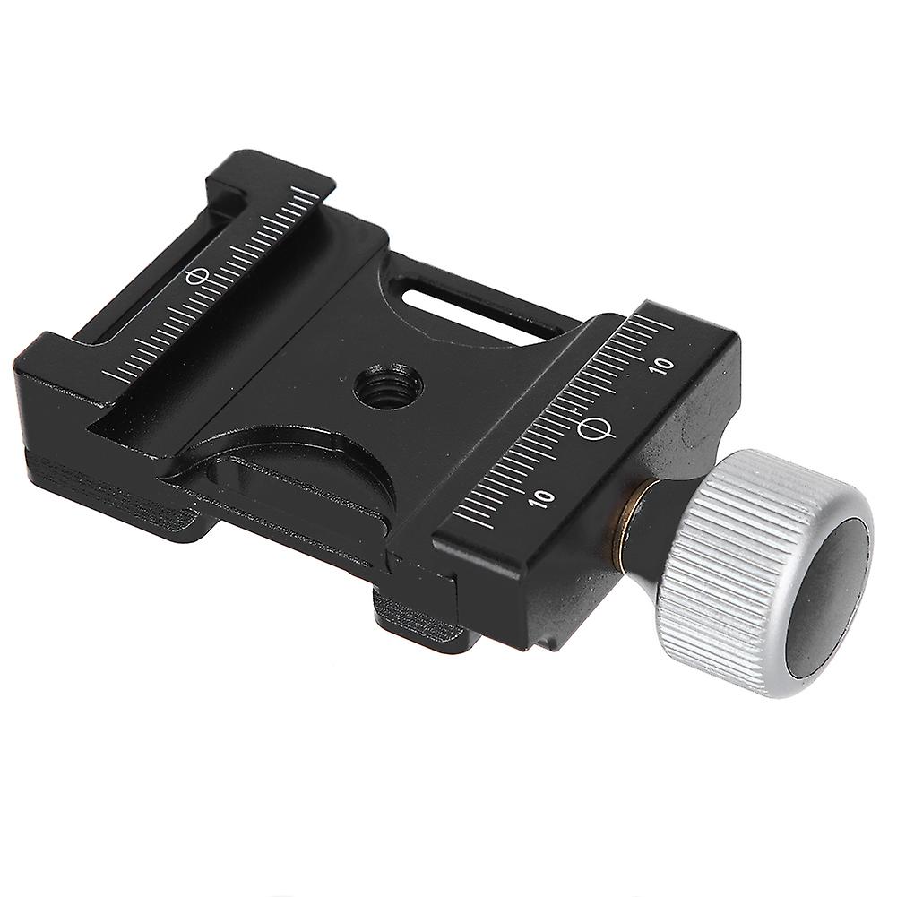 38q Aluminium Alloy Antislip Quick Release Plate Clamp Accessory With 1/4in Screw Hole