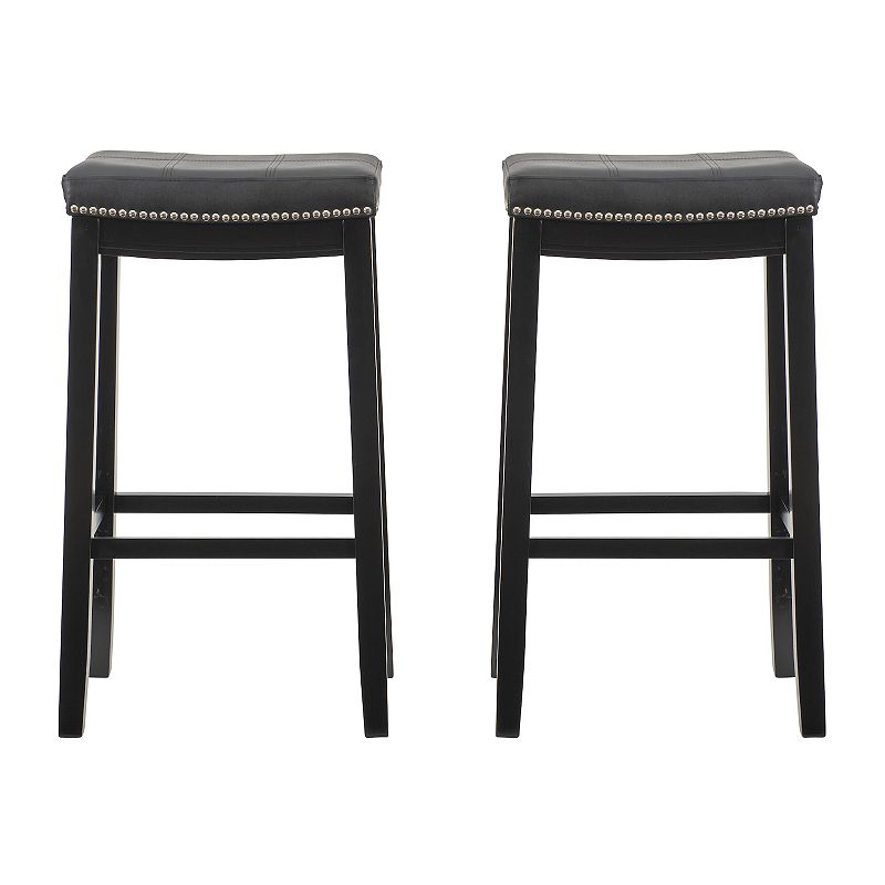 Linon Claridge Bar Stool 2-piece Set