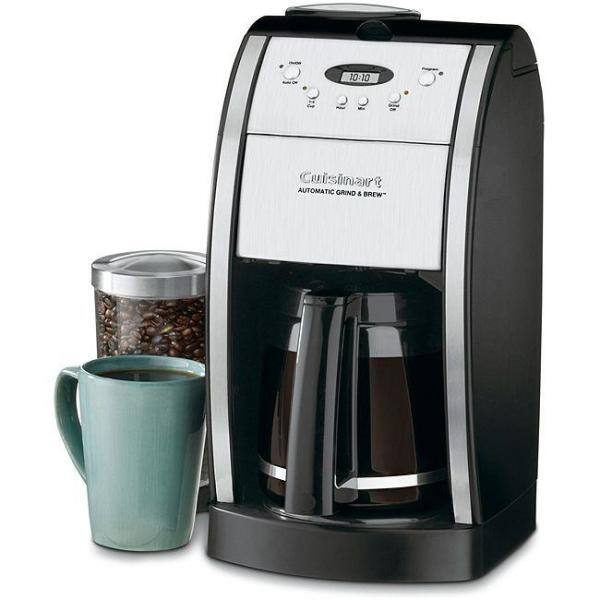 Cuisinart Grind and Brew 12-Cup Automatic Black Drip Coffee Maker with Built-In Grinder DGB-550BKP1