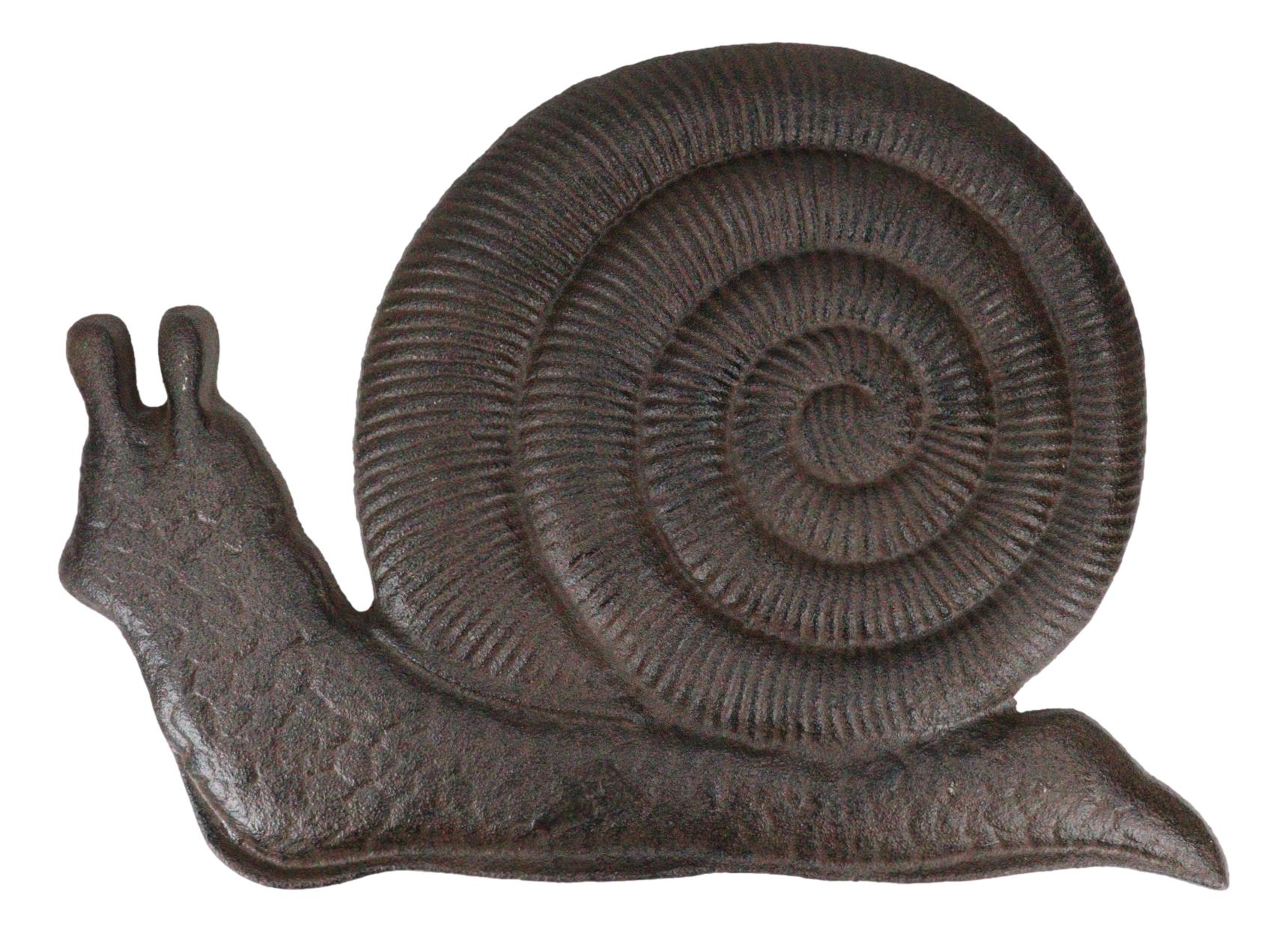 Cast Iron Rustic Textured Mollusk Snail Garden Stepping Stone Pave Foot Step