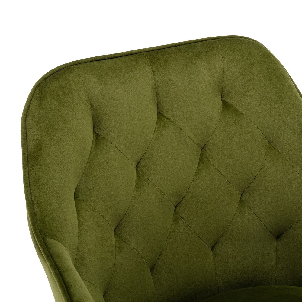 Solid Wood Tufted Upholstered Armless chair