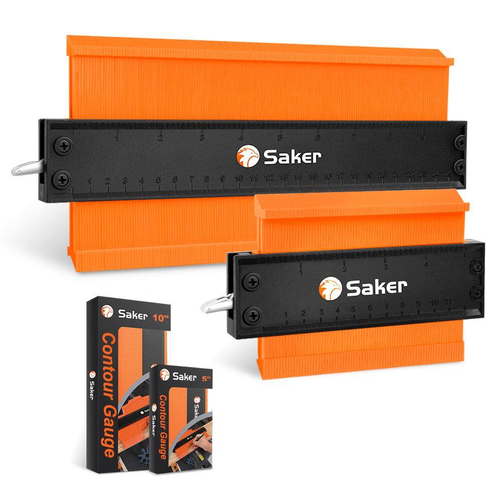 Saker 5 in. and 10 in. Contour Gauge Profile Tool and Duplicator SAK5106-C012-X0147