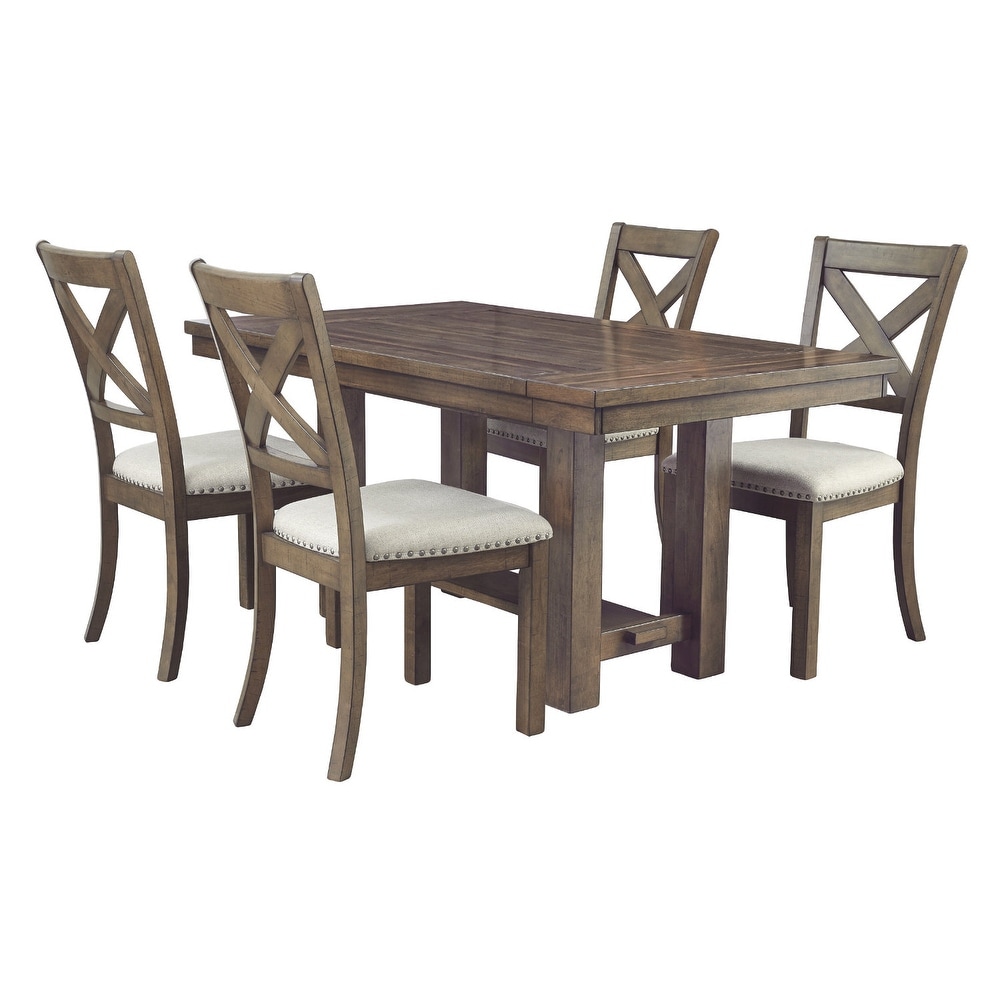 Moriville Rectangular Dining Room Extension Table   Grayish Brown