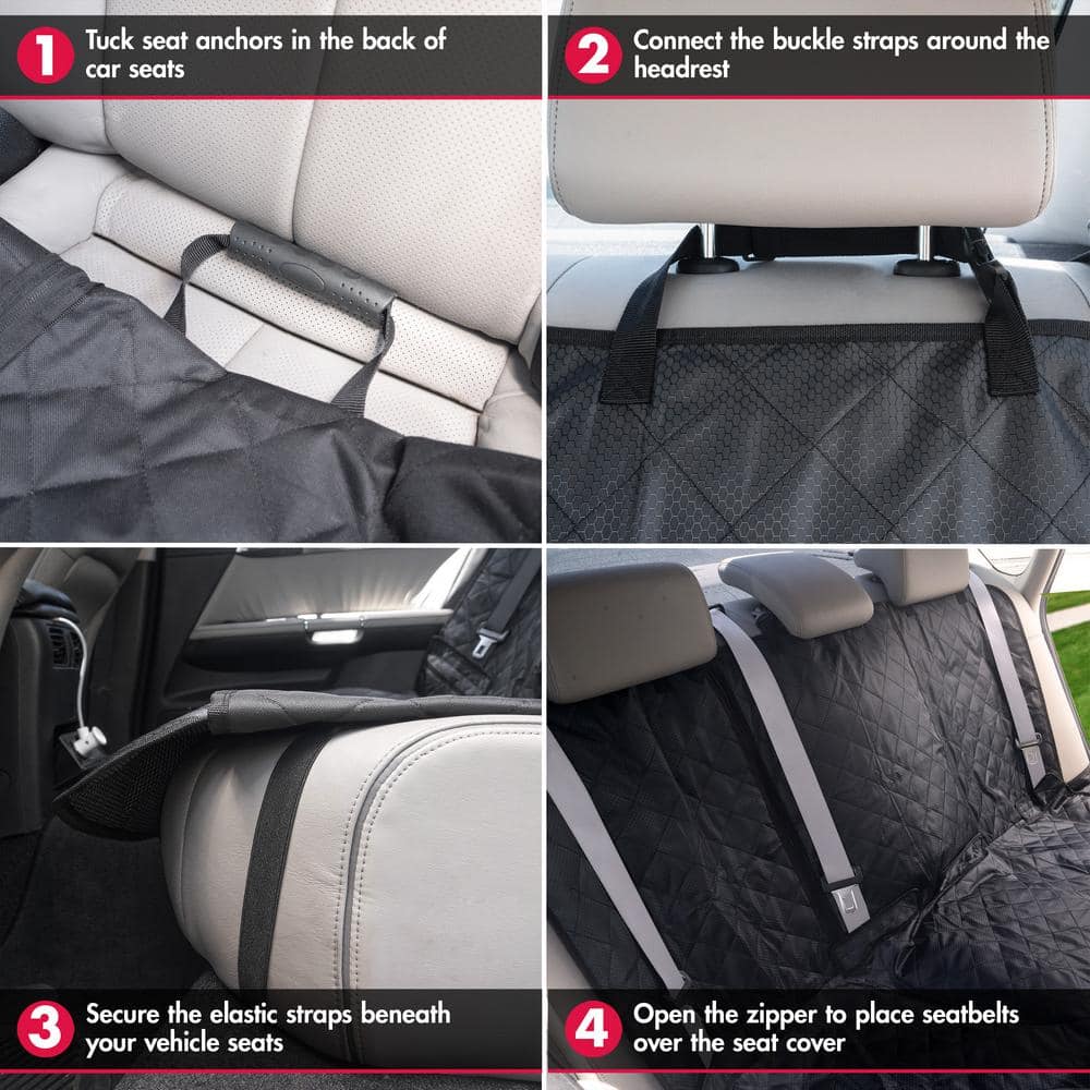 Wagan Tech PVC 46.5 in. x 55.5 in. x 0.2 in. Road Ready Seat Protector Large Size Car Seat Cover IN6601