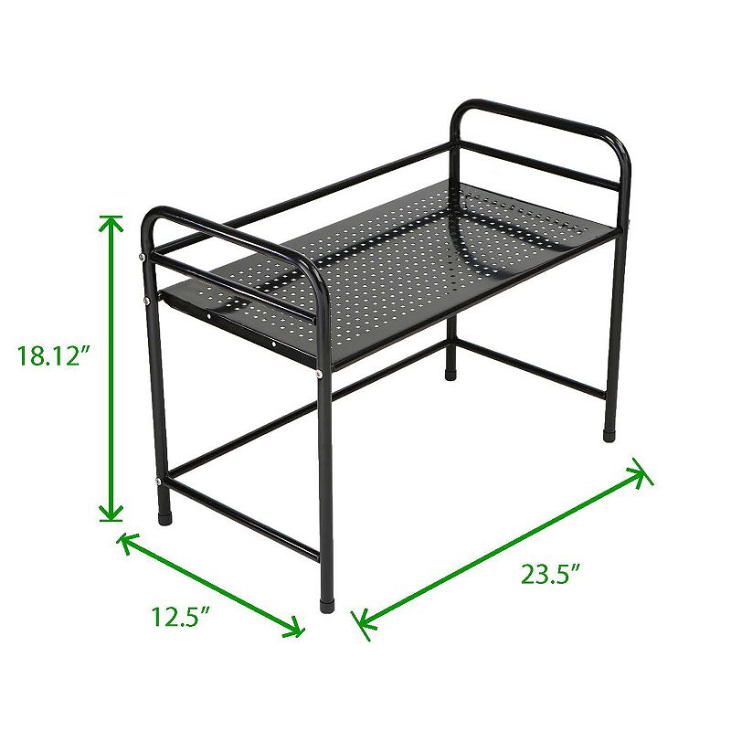 Mind Reader Metal Rack Utility Shelf And Microwave Stand