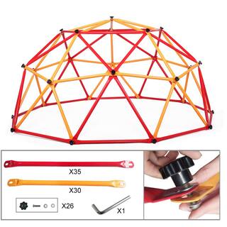 Nyeekoy Outdoor Kids Dome Climber Jungle Gym Metal Monkey Bars for Backyard TH17Y0318