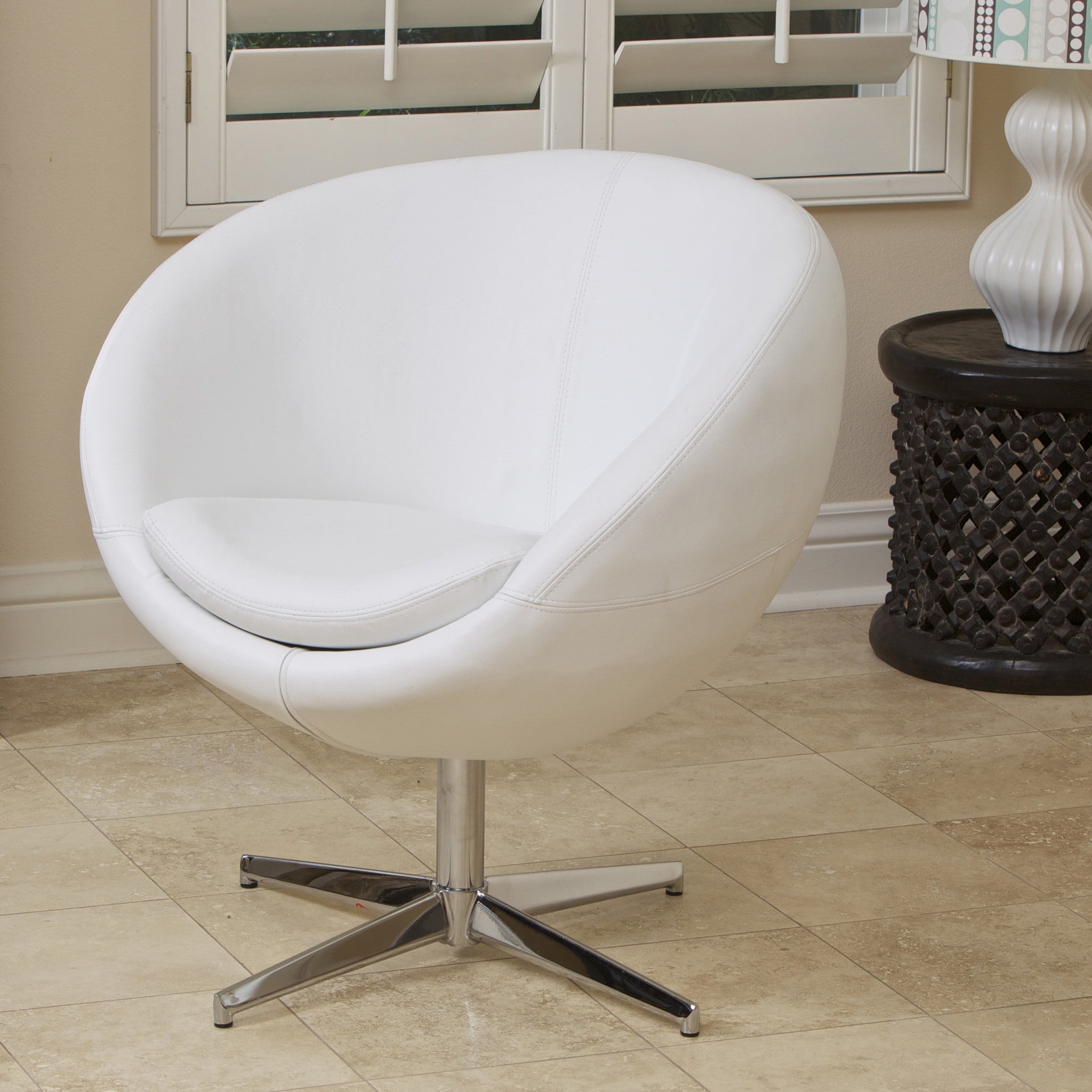 Sphera Modern Leather Swivel Chair