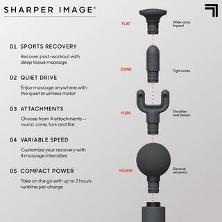 Sharper Image Powerboost Move Portable Percussion Massager 1014502