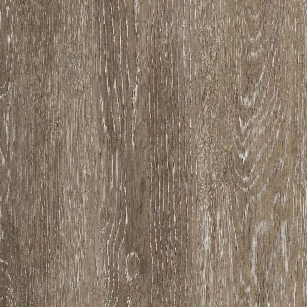 TrafficMaster Khaki Oak 4 MIL x 6 in. W x 36 in. L Grip Strip Water Resistant Luxury Vinyl Plank Flooring (480 sqftpallet) 300185312