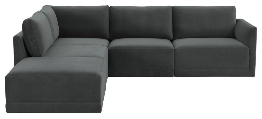 Willow Charcoal Modular LAF Sectional   Contemporary   Sofas   by BisonOffice  Houzz