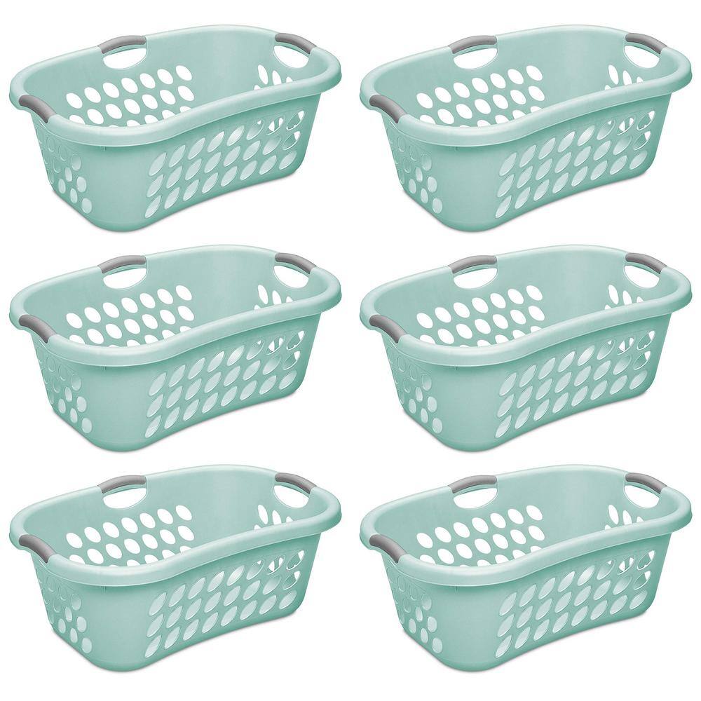 Sterilite Ultra HipHold 1.25 Bushel Plastic Clothes Laundry Basket (6-Pack) 6 x 12107906