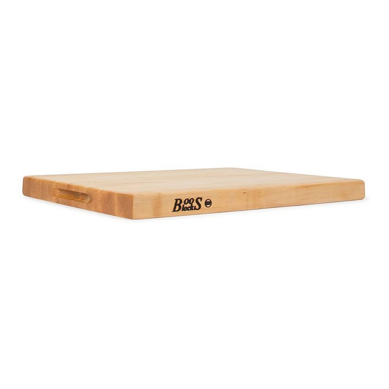 John Boos Maple Wood Edge Grain Reversible Cutting Board， 18 x 12 x 1.5 Inches