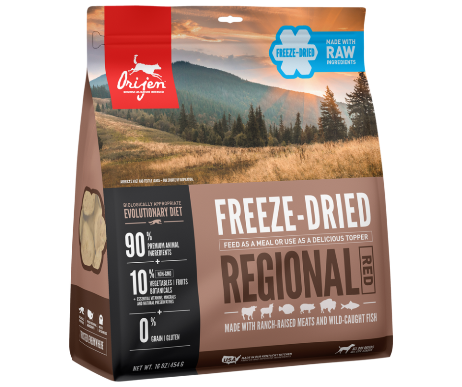 Champion Petfoods Orijen - All Breeds， Adult Dog Freeze-Dried Regional