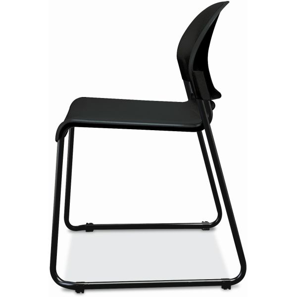 HON GuestStacker High Density Chairs， Supports Up to 300 lb， 17.5