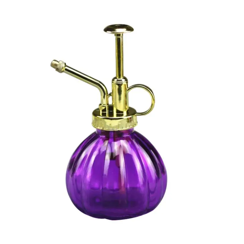 DIHAO 250ml glass pumpkin decorative golden mini water sprayers for the plants and flowers home and garden