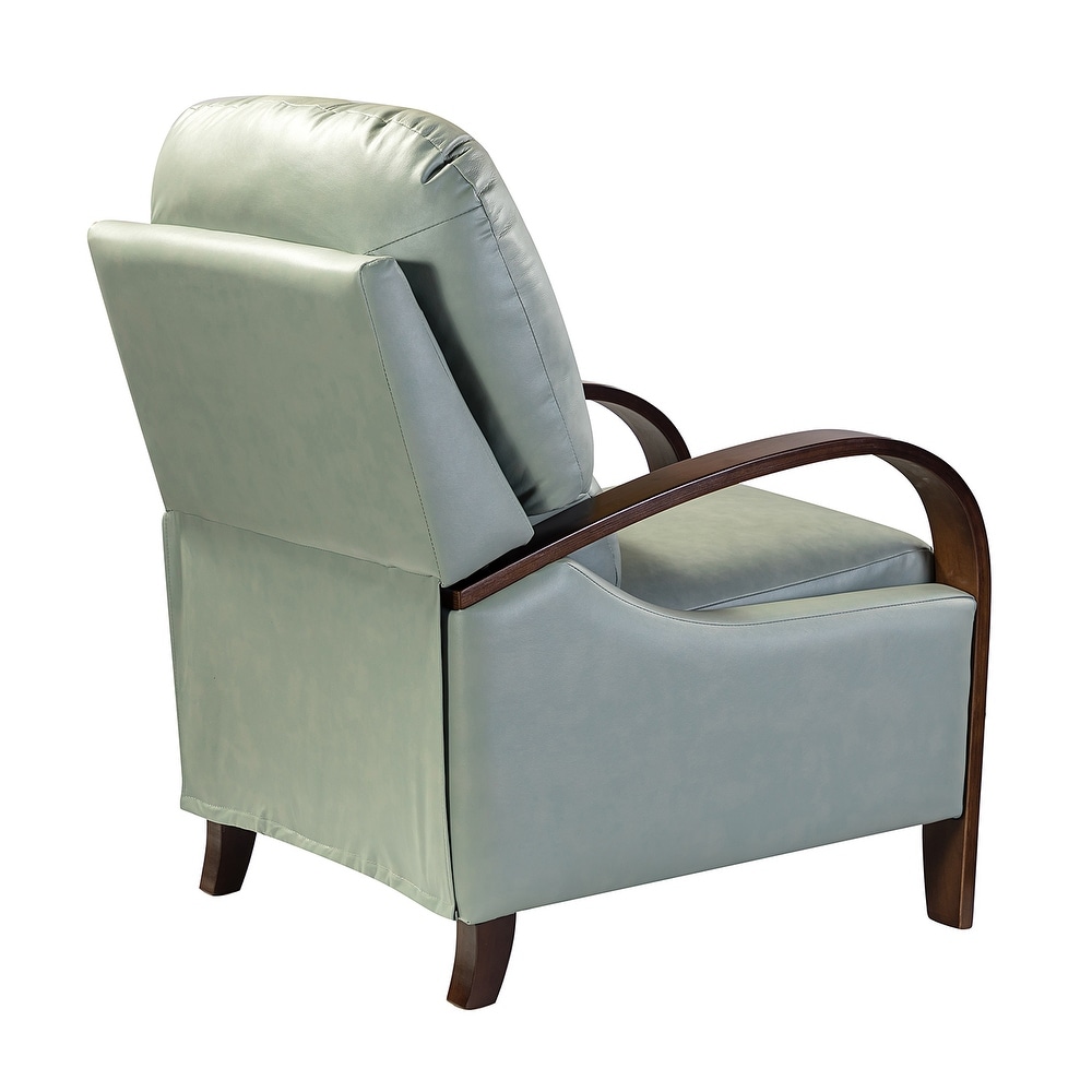 Alexandra Genuine Leather Manual Recliner