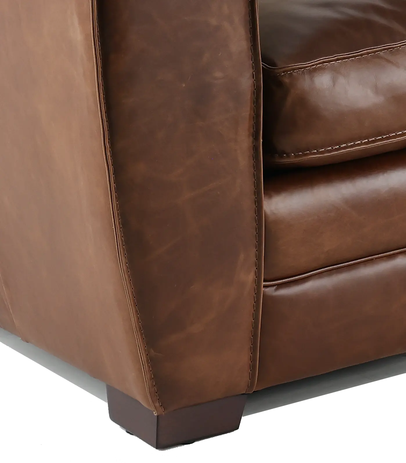 Bistro Brown Leather Sofa