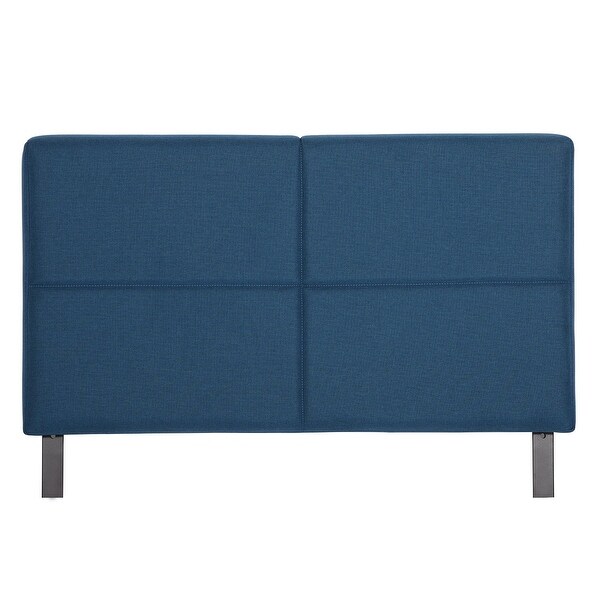 Height Adjustable Upholstered Headboard， Twin /Full/Queen/King Size Headboard， Dark Blue - - 36240660