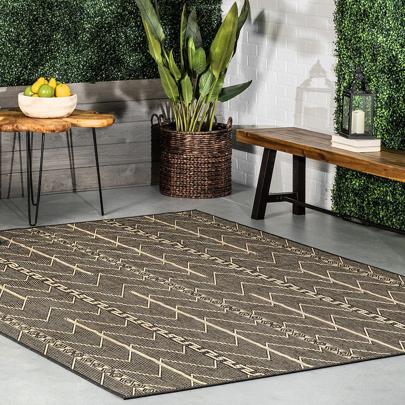 nuLOOM Patricia Banded Indoor Outdoor Area Rug