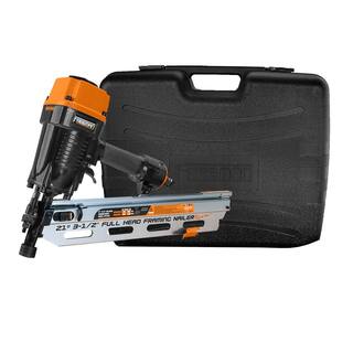 Freeman Pneumatic 21-Degree 3-12 in. Framing Nailer with Case PFR2190