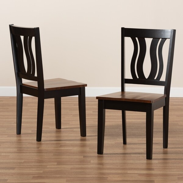 Fenton Mid-Century Modern 2-Piece Dining Chair Set