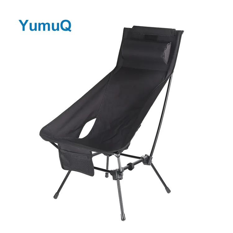 YumuQ Aluminium oy 7075 Adult Size Round Folding Outdoor Travel Picnic Camping Moon Chair Canvas