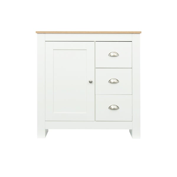 Kitchen Sideboard Cupboard ， White High Gloss Dining Room Buffet Storage Cabinet Hallway Living Room TV Stand