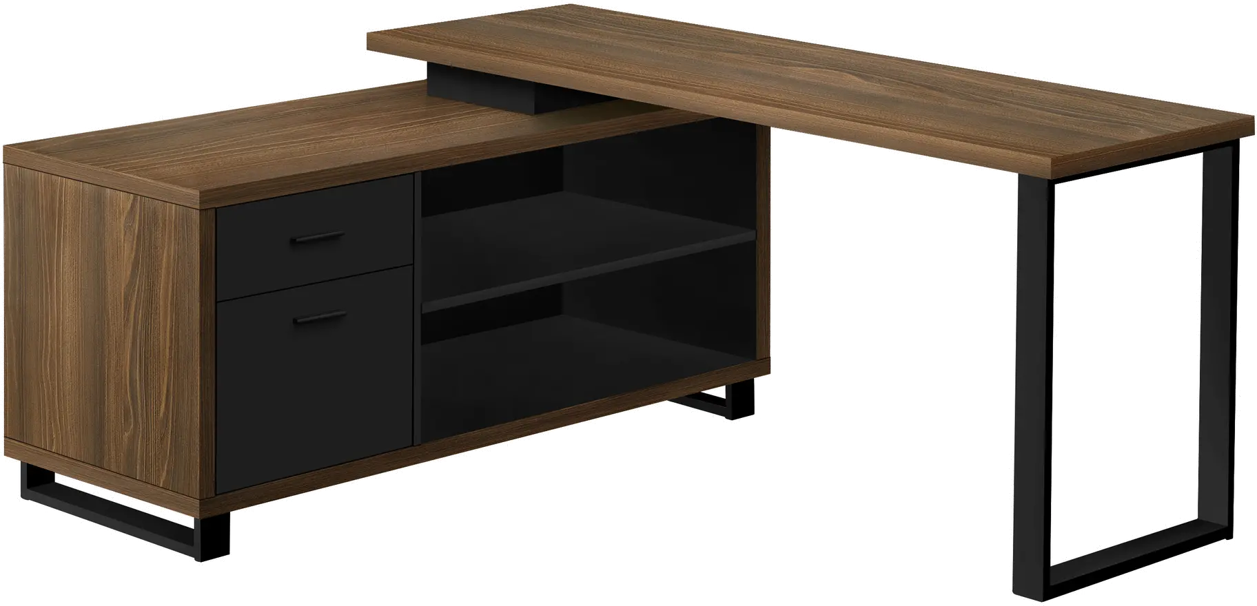 Monarch Dark Brown 72 L Shaped Computer Desk