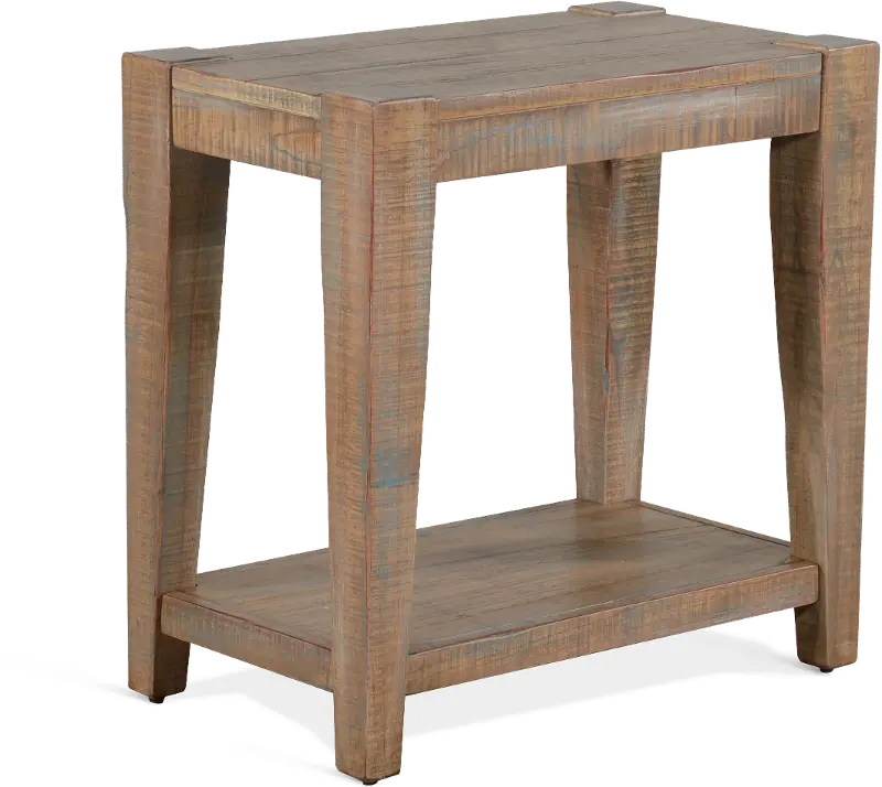 Platt Weathered Brown Side Table