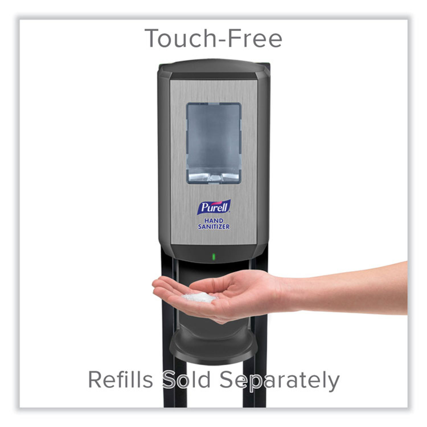 CS6 Hand Sanitizer Floor Stand with Dispenser by PURELLandreg; GOJ7416DS