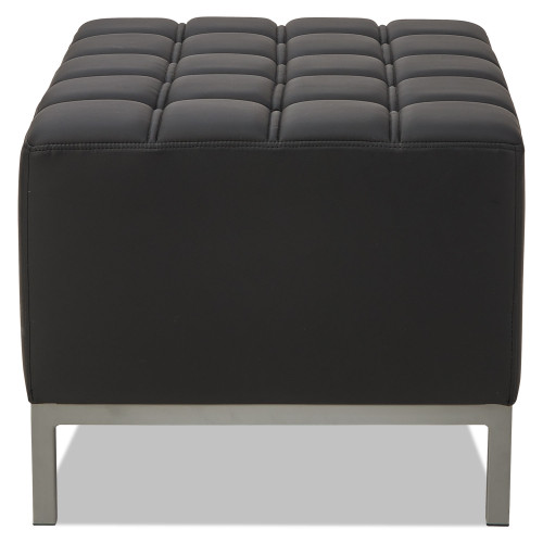 Alera QUB Series Ottoman， 26.38w x 21.5d x 17.5h， Black (QB8216)