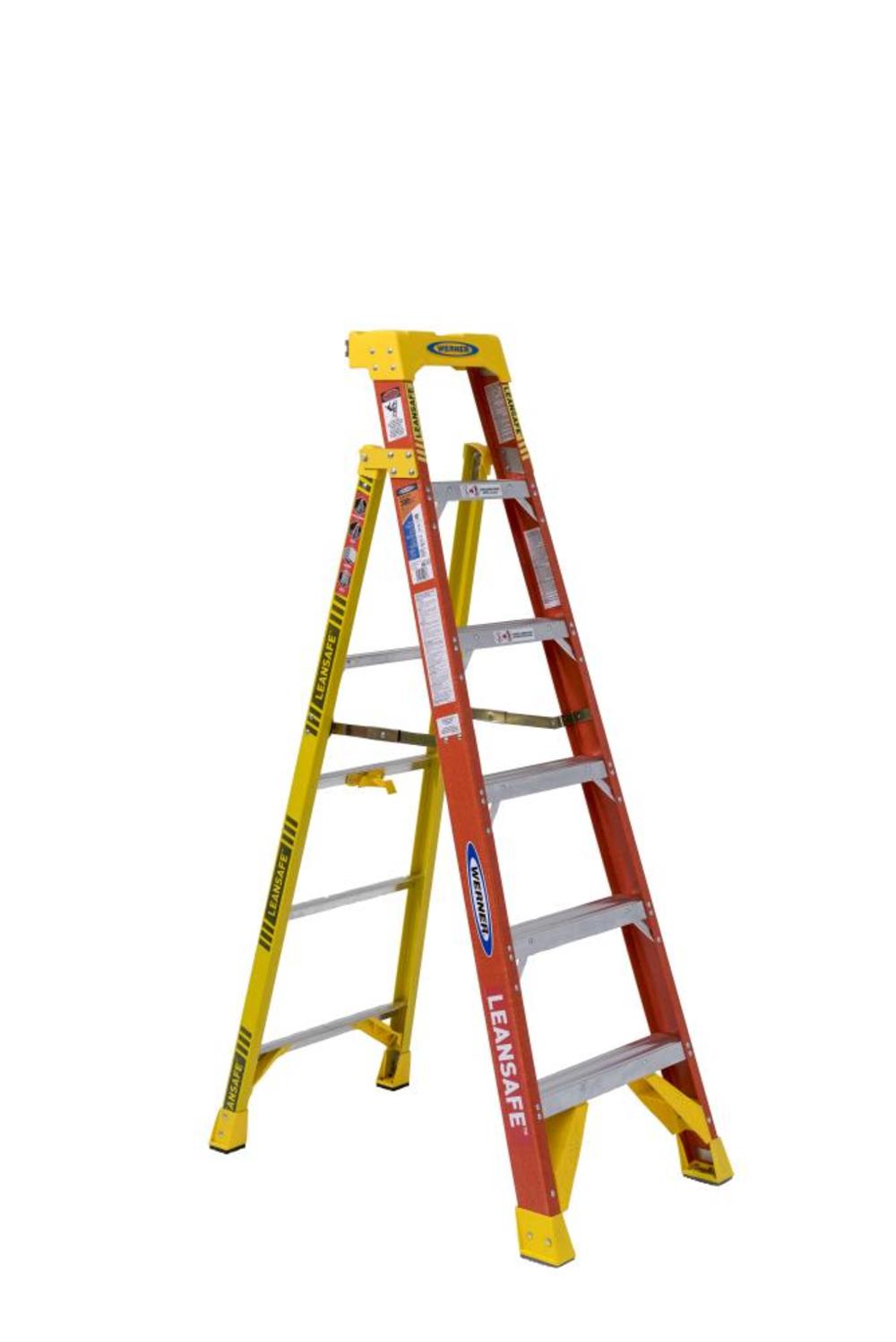 6Ft LEANSAFE Type IA Fiberglass Leaning Ladder