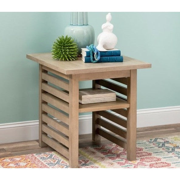 Coastal Sand 22 Square End Table