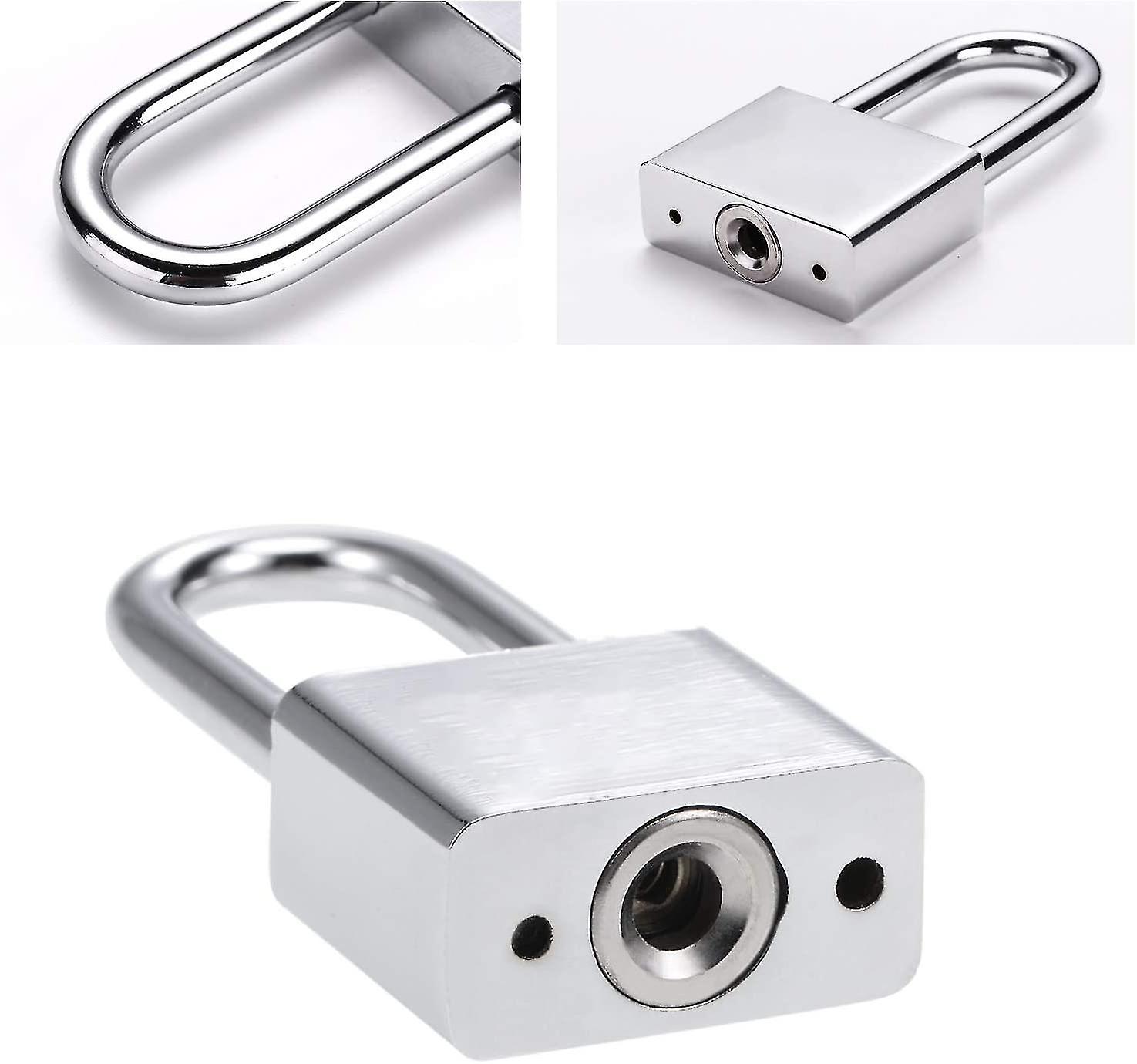 50mm Padlock 4 Key Padlock，hardened Steel Case， 8mm Diameter Long Shackle，waterproof Exterior Padlock