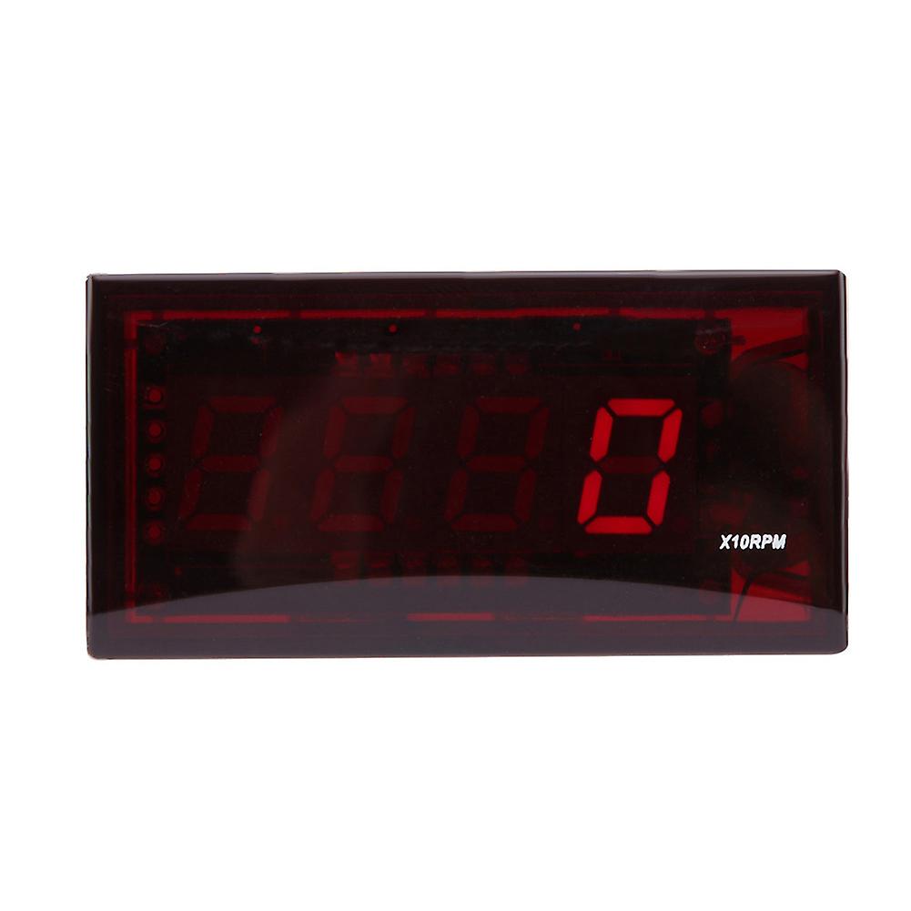 Motorcycle Led Digital Tachometer Speed Meter Dc 8-18v Red Backlight For Honda Yamaha Kawasaki